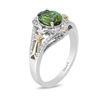 Thumbnail Image 2 of Enchanted Disney Tinker Bell Green Topaz and 1/5 CT. T.W. Diamond Star Ring in Sterling Silver and 10K Gold