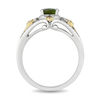 Thumbnail Image 3 of Enchanted Disney Tinker Bell Green Topaz and 1/5 CT. T.W. Diamond Star Ring in Sterling Silver and 10K Gold