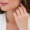 Thumbnail Image 2 of 1/2 CT. T.W. Diamond Bypass Crossover Shank Engagement Ring in 10K Gold