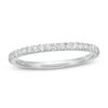 Thumbnail Image 1 of 1/4 CT. T.W. Diamond Ribbon Wedding Band in 10K White Gold