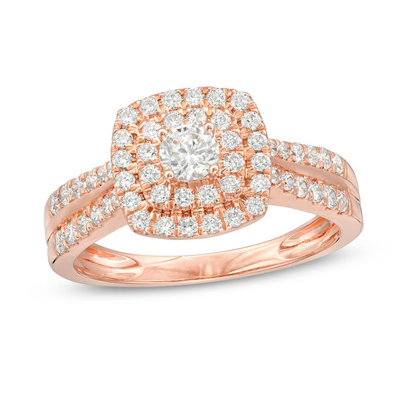 Rose gold engagement rings sales zales