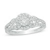 Thumbnail Image 1 of 1/2 CT. T.W. Diamond Double Frame Split-Shank Engagement Ring in 10K White Gold