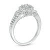 Thumbnail Image 3 of 1/2 CT. T.W. Diamond Double Frame Split-Shank Engagement Ring in 10K White Gold