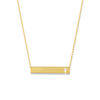 Thumbnail Image 0 of Cross Cutout Bar Necklace in 14K Gold