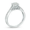 Thumbnail Image 3 of 1/2 CT. T.W. Diamond Frame Crossover Shank Engagement Ring in 10K White Gold