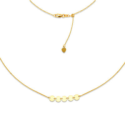 Mini Disc Choker Necklace in 14K Gold 