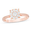 Thumbnail Image 0 of 1/2 CT. T.W. Diamond Frame Engagement Ring in 10K Rose Gold