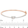 Thumbnail Image 3 of 1/2 CT. T.W. Diamond Pretzel Knot Bangle in 10K Rose Gold