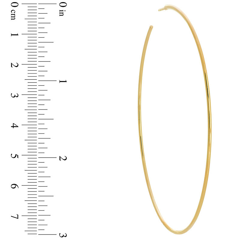 80.0mm Hoop Earrings in 14K Gold