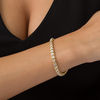 Thumbnail Image 1 of 1/4 CT. T.W. Diamond Tennis Bracelet in 10K Gold - 7.25"