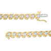 Thumbnail Image 2 of 1/4 CT. T.W. Diamond Tennis Bracelet in 10K Gold - 7.25"