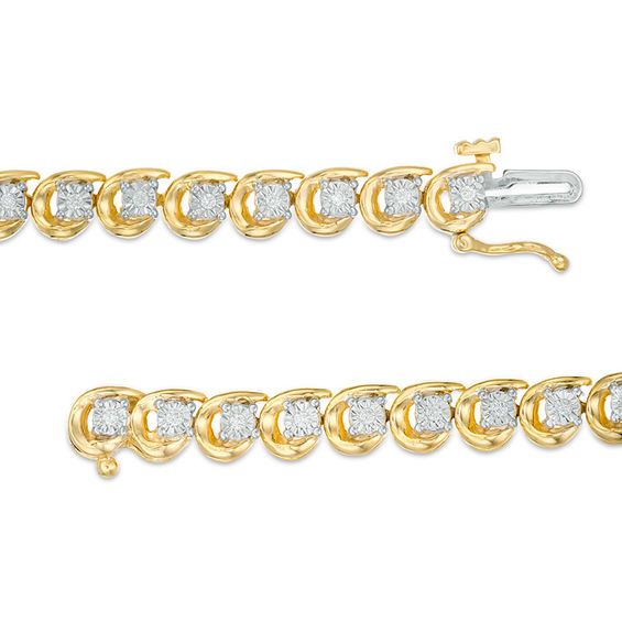 1/4 CT. T.w. Diamond Tennis Bracelet in 10K Gold - 7.25"