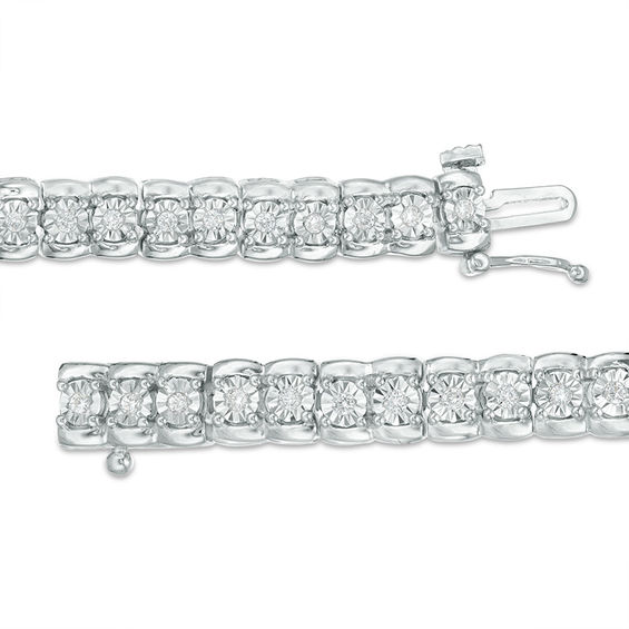 1/2 CT. T.w. Diamond Tennis Bracelet in Sterling Silver - 7.25"