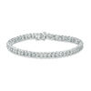 Thumbnail Image 4 of 1/2 CT. T.W. Diamond Tennis Bracelet in Sterling Silver - 7.25"