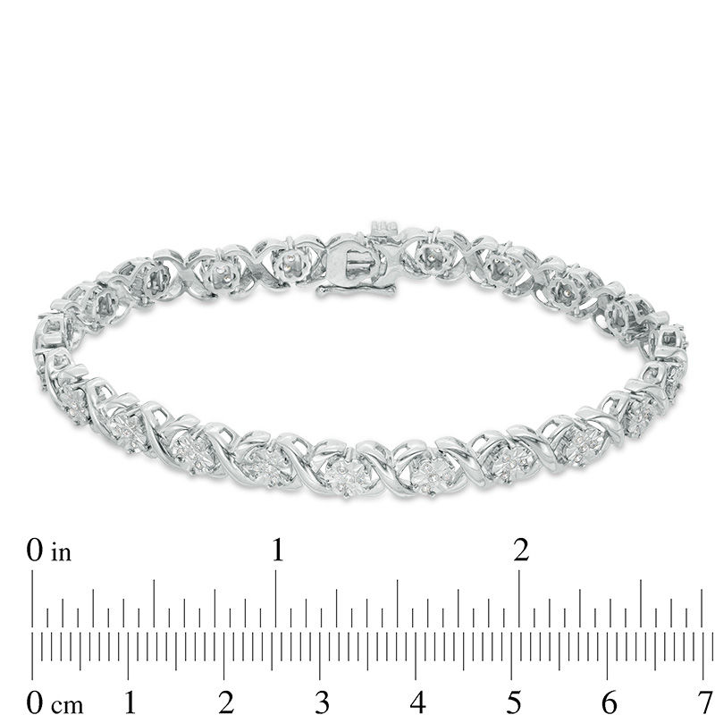 8.6ct G-H VS NATURAL DIAMOND TENNIS BRACELET EXCELLENT CUT ROUND 18k WHITE  GOLD