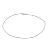 Thumbnail Image 1 of Wheat Chain Anklet in 14K White Gold - 10"