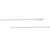 Thumbnail Image 3 of Wheat Chain Anklet in 14K White Gold - 10"