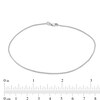 Thumbnail Image 4 of Wheat Chain Anklet in 14K White Gold - 10"
