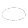 Thumbnail Image 0 of 2.1mm Dorica Singapore Chain Anklet in 14K White Gold - 10"