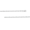 Thumbnail Image 2 of 2.1mm Dorica Singapore Chain Anklet in 14K White Gold - 10"