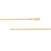 Thumbnail Image 2 of 2.1mm Dorica Singapore Chain Anklet in 14K Gold - 10"