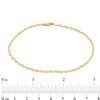 Thumbnail Image 4 of 2.1mm Dorica Singapore Chain Anklet in 14K Gold - 10"