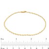 Thumbnail Image 3 of 2.1mm Dorica Singapore Chain Anklet in 14K Gold - 10"