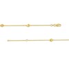Thumbnail Image 3 of Diamond-Cut Bead Station Anklet in 14K Gold - 10&quot;
