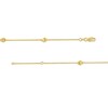 Thumbnail Image 2 of Diamond-Cut Bead Station Anklet in 14K Gold - 10"