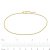 Thumbnail Image 3 of 040 Gauge Curb Chain Anklet in 14K Gold - 10"