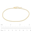 Thumbnail Image 3 of 040 Gauge Curb Chain Anklet in 14K Gold - 10"