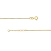 Thumbnail Image 3 of Heart Station Anklet in 14K Gold - 10&quot;