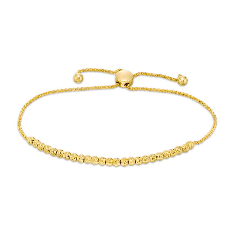DiamondCut Bead Bolo Bracelet in 14K Gold 9.5" Zales