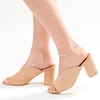 Thumbnail Image 2 of Diamond-Cut Heart Stampato Anklet in 14K White Gold - 10"