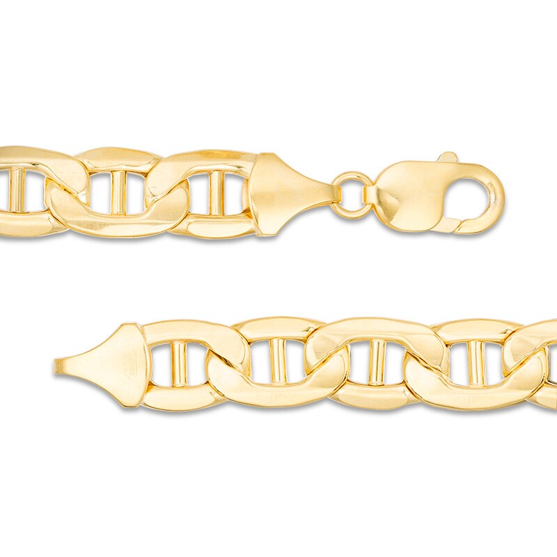 Main Image 3 of 10.3mm Mariner Link Chain Bracelet in 10K Gold - 9"