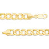 Thumbnail Image 1 of Men's 7.0mm Light Curb Chain Necklace in 14K Gold - 28"