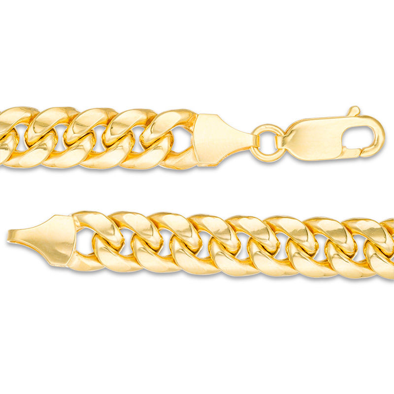Men's 7.4mm Cuban Curb Chain Necklace in 10K Gold 22" Zales