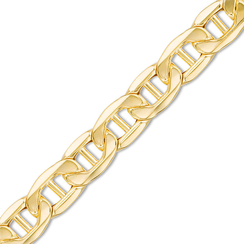 Men's 10.3mm Mariner Link Chain Bracelet in 10K Gold - 9