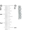 Thumbnail Image 3 of 1/4 CT. T.W. Diamond Double Hoop Earrings in 10K White Gold