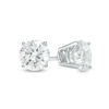 Thumbnail Image 1 of 1 CT. T.W. Certified Diamond Solitaire Stud Earrings in 14K White Gold (I/SI2)