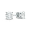 Thumbnail Image 1 of 1/2 CT. T.W. Certified Diamond Solitaire Stud Earrings in 14K White Gold (I/SI2)