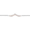 Thumbnail Image 2 of Enchanted Disney Aurora 1/10 CT. T.W. Diamond Crown Bolo Bracelet in Sterling Silver and 10K Rose Gold - 9.75"