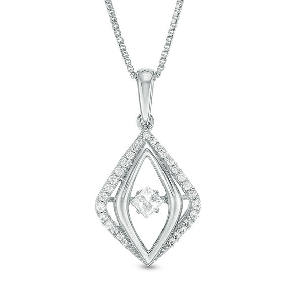 Unstoppable Love™ 1/3 CT. T.W. Princess-Cut Diamond Double Marquise Pendant in Sterling Silver Unstoppable Love™ 1/3 CT. T.W. Princess-Cut Diamond Double Marquise Pendant in Sterling Silver