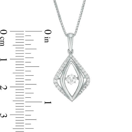 Unstoppable Love™ 1/3 CT. T.W. Princess-Cut Diamond Double Marquise Pendant in Sterling Silver Unstoppable Love™ 1/3 CT. T.W. Princess-Cut Diamond Double Marquise Pendant in Sterling Silver