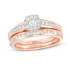 Thumbnail Image 1 of 1/2 CT. T.W. Diamond Frame Bridal Set in 10K Rose Gold