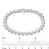Thumbnail Image 4 of 1/2 CT. T.W. Diamond "S" Bracelet in Sterling Silver - 7.25"