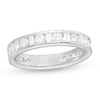 Thumbnail Image 0 of 1 CT. T.W. Baguette and Round Diamond Alternating Eternity Wedding Band in 18K White Gold (G/SI2)