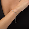 Thumbnail Image 2 of 1/20 CT. T.W. Diamond Alternating Twist Bolo Bracelet in Sterling Silver and 10K Gold - 9.5"