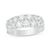 Thumbnail Image 1 of 4 CT. T.W. Diamond Double Row Anniversary Band in 10K White Gold