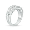 Thumbnail Image 2 of 4 CT. T.W. Diamond Double Row Anniversary Band in 10K White Gold